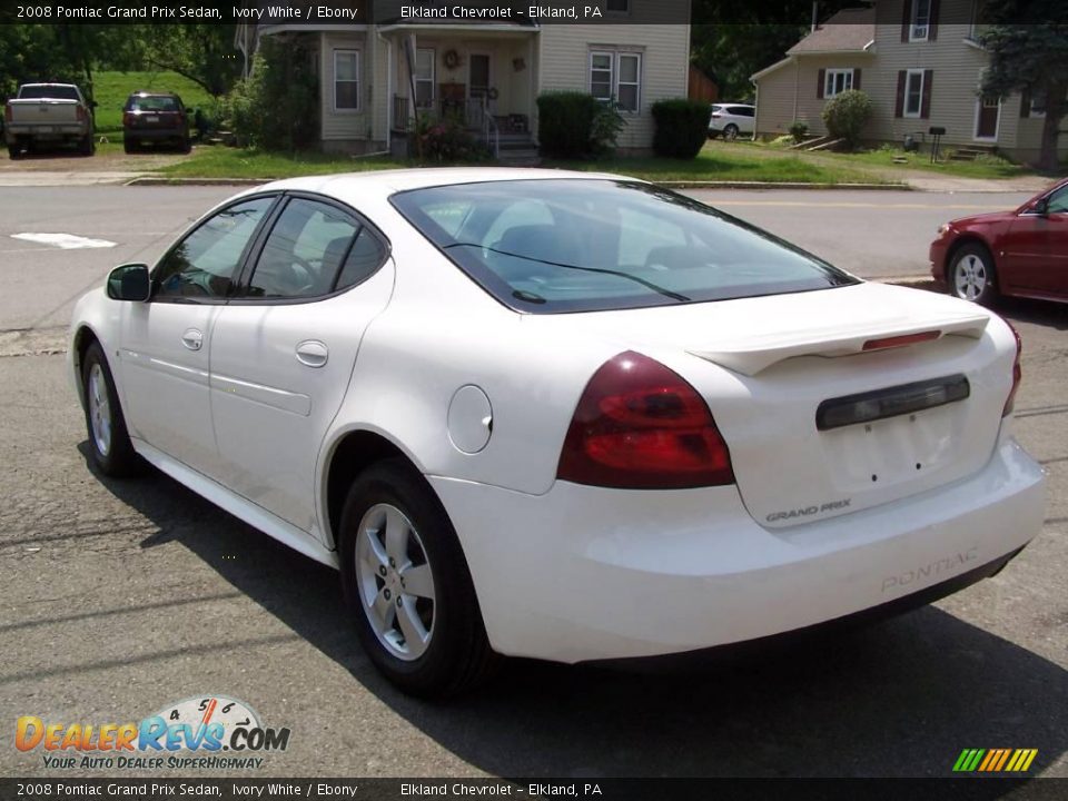 2008 Pontiac Grand Prix Sedan Ivory White / Ebony Photo #6