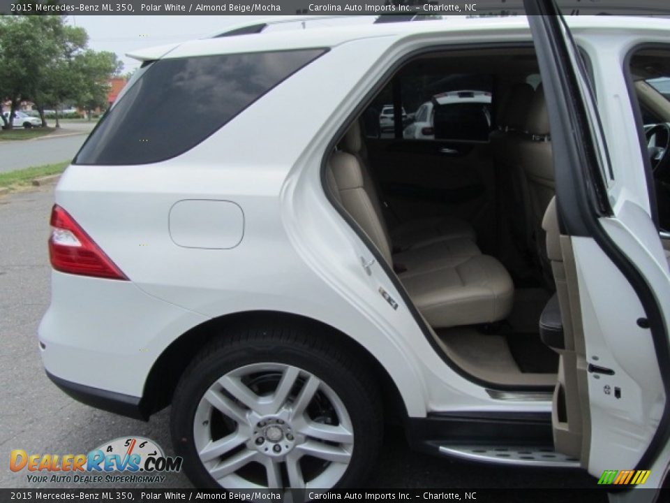 2015 Mercedes-Benz ML 350 Polar White / Almond Beige/Mocha Photo #24