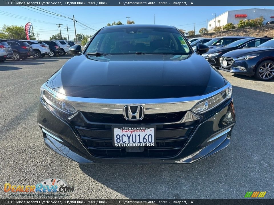 2018 Honda Accord Hybrid Sedan Crystal Black Pearl / Black Photo #2