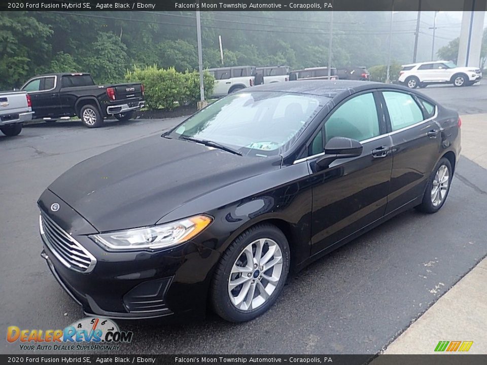 2020 Ford Fusion Hybrid SE Agate Black / Ebony Photo #7