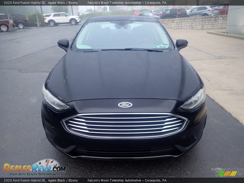 2020 Ford Fusion Hybrid SE Agate Black / Ebony Photo #8