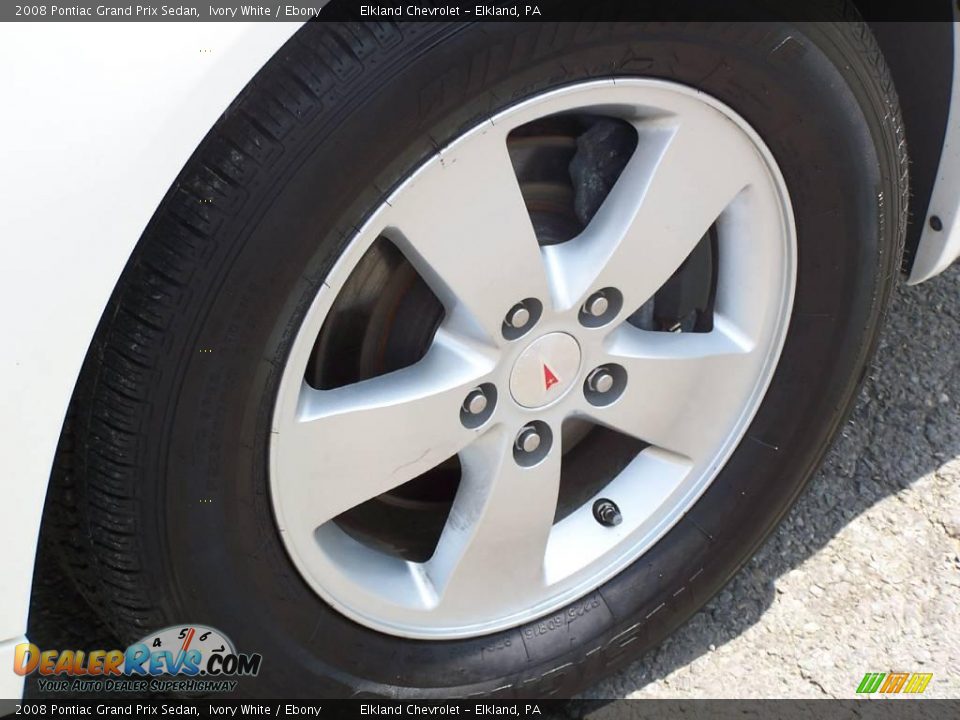 2008 Pontiac Grand Prix Sedan Ivory White / Ebony Photo #9