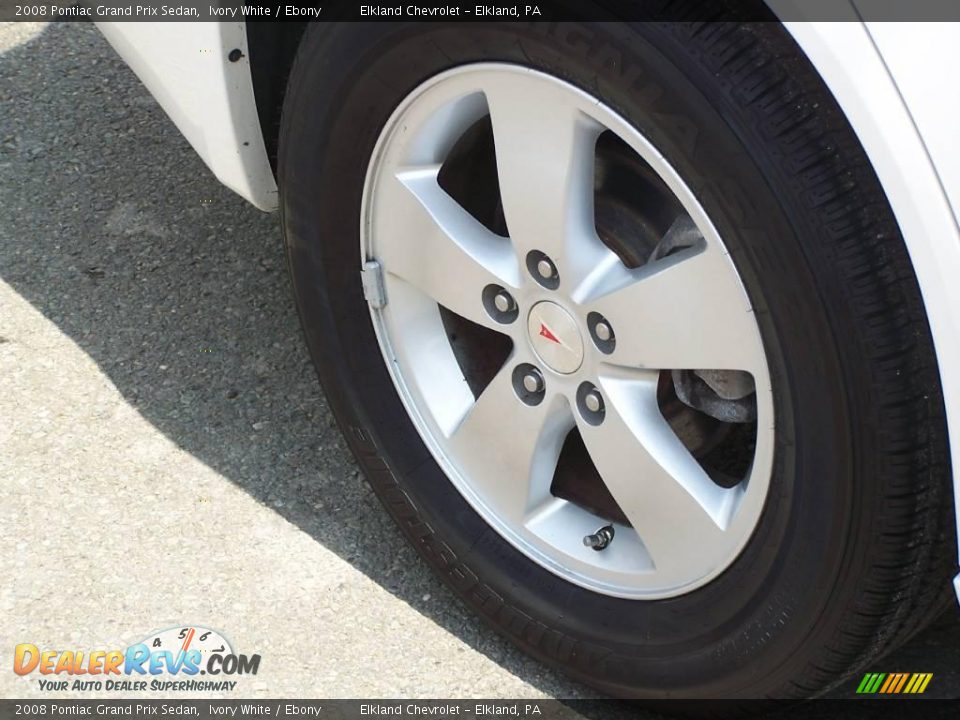 2008 Pontiac Grand Prix Sedan Ivory White / Ebony Photo #10