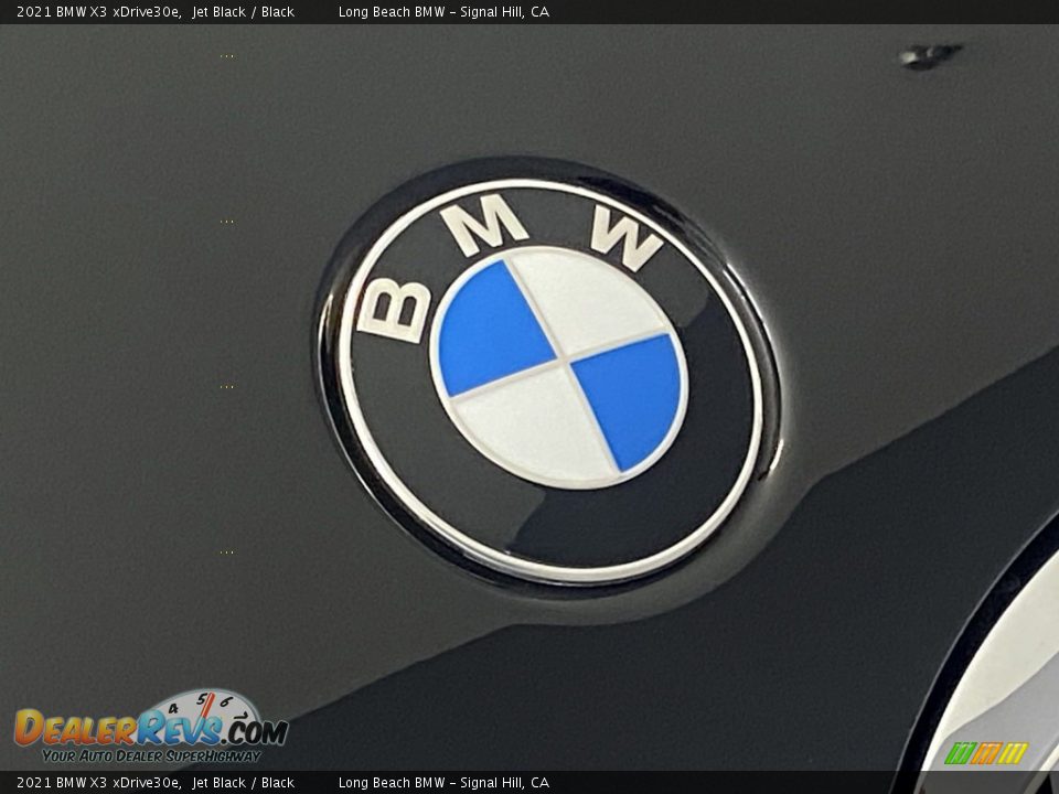 2021 BMW X3 xDrive30e Jet Black / Black Photo #7
