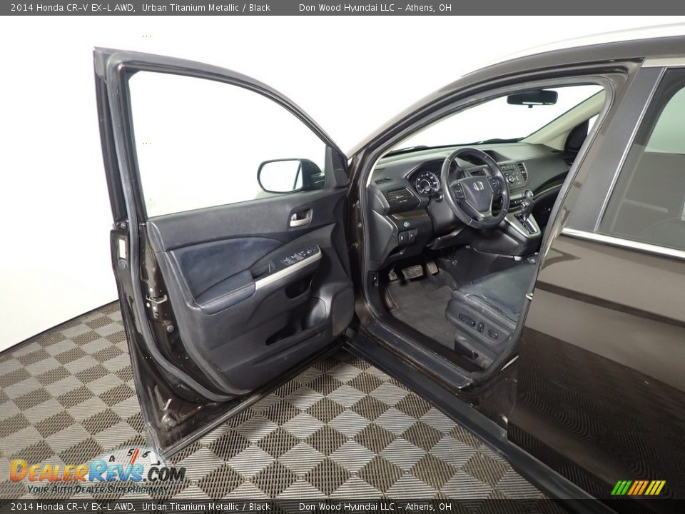 2014 Honda CR-V EX-L AWD Urban Titanium Metallic / Black Photo #17