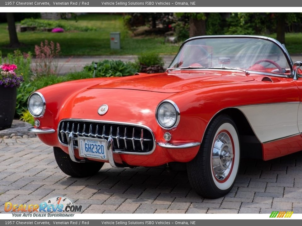 1957 Chevrolet Corvette Venetian Red / Red Photo #11