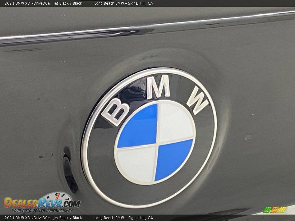 2021 BMW X3 xDrive30e Jet Black / Black Photo #9