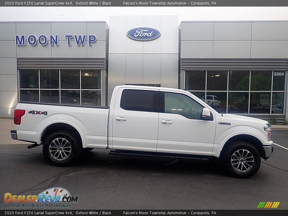 2020 Ford F150 Lariat SuperCrew 4x4 Oxford White / Black Photo #1