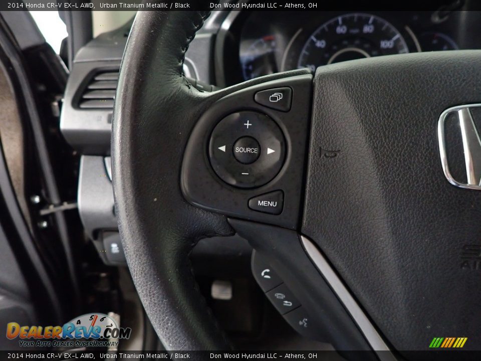 2014 Honda CR-V EX-L AWD Urban Titanium Metallic / Black Photo #25