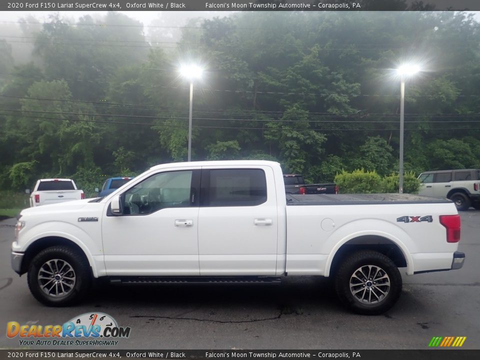 2020 Ford F150 Lariat SuperCrew 4x4 Oxford White / Black Photo #6