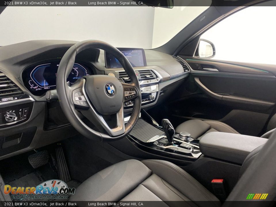 2021 BMW X3 xDrive30e Jet Black / Black Photo #15