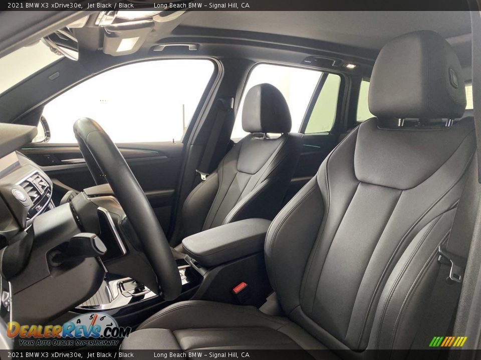 2021 BMW X3 xDrive30e Jet Black / Black Photo #16