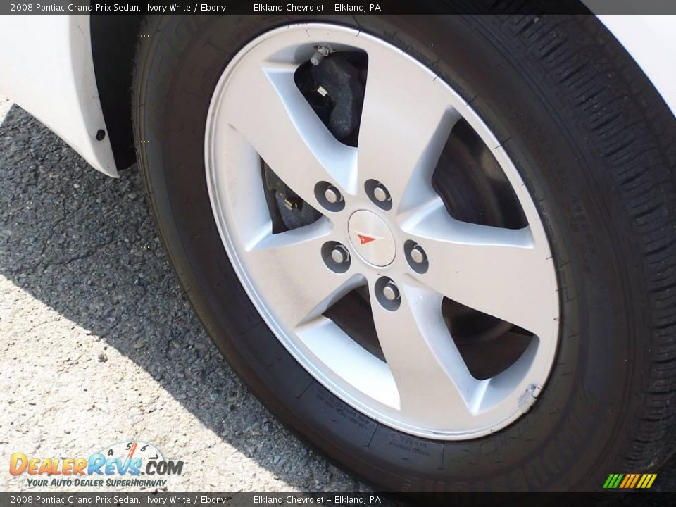 2008 Pontiac Grand Prix Sedan Ivory White / Ebony Photo #12