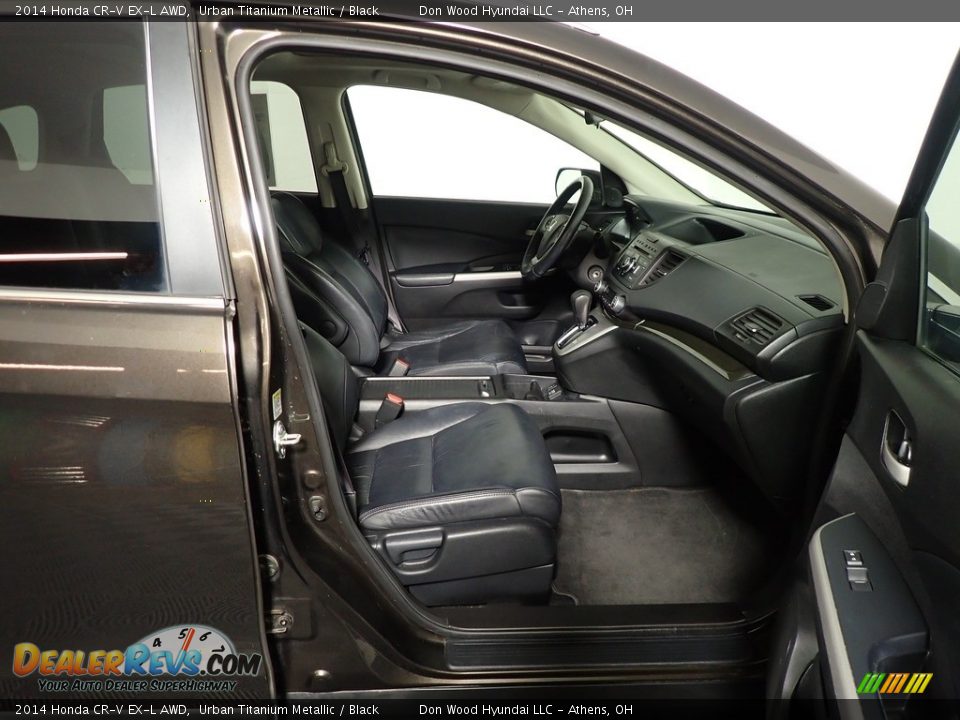 2014 Honda CR-V EX-L AWD Urban Titanium Metallic / Black Photo #35