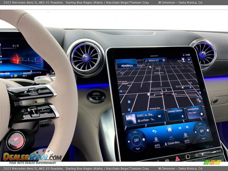Controls of 2023 Mercedes-Benz SL AMG 63 Roadster Photo #7