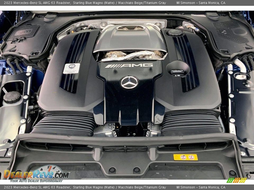 2023 Mercedes-Benz SL AMG 63 Roadster 4.0 Liter DI biturbo DOHC 32-Valve VVT V8 Engine Photo #9