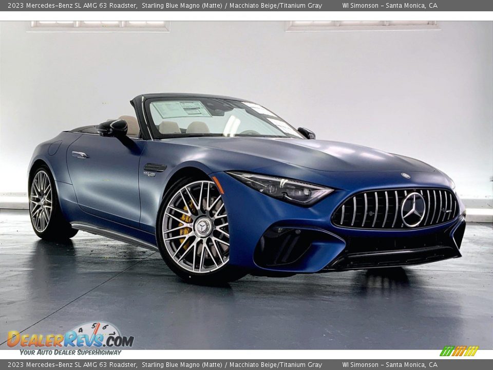 Front 3/4 View of 2023 Mercedes-Benz SL AMG 63 Roadster Photo #12