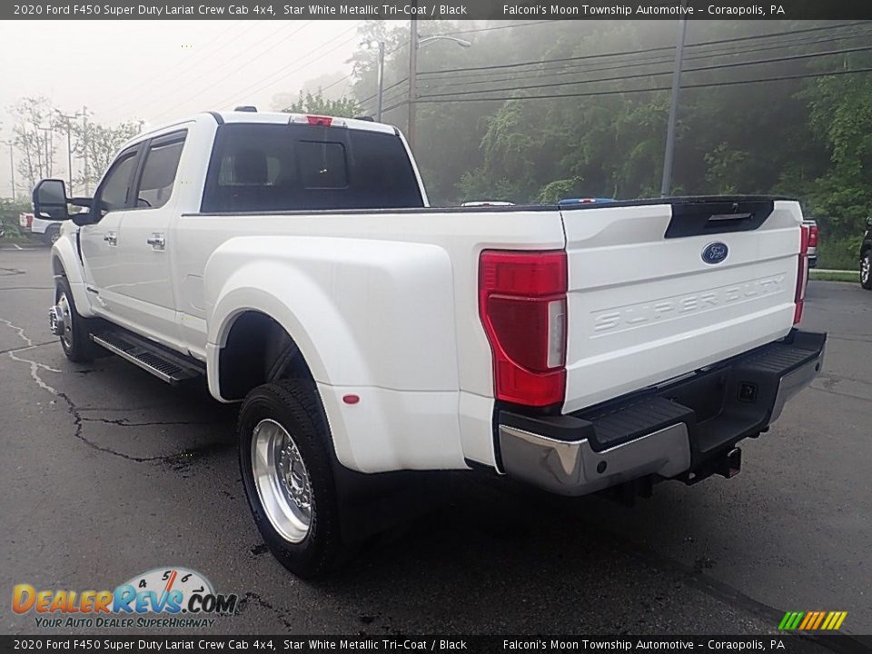 2020 Ford F450 Super Duty Lariat Crew Cab 4x4 Star White Metallic Tri-Coat / Black Photo #4