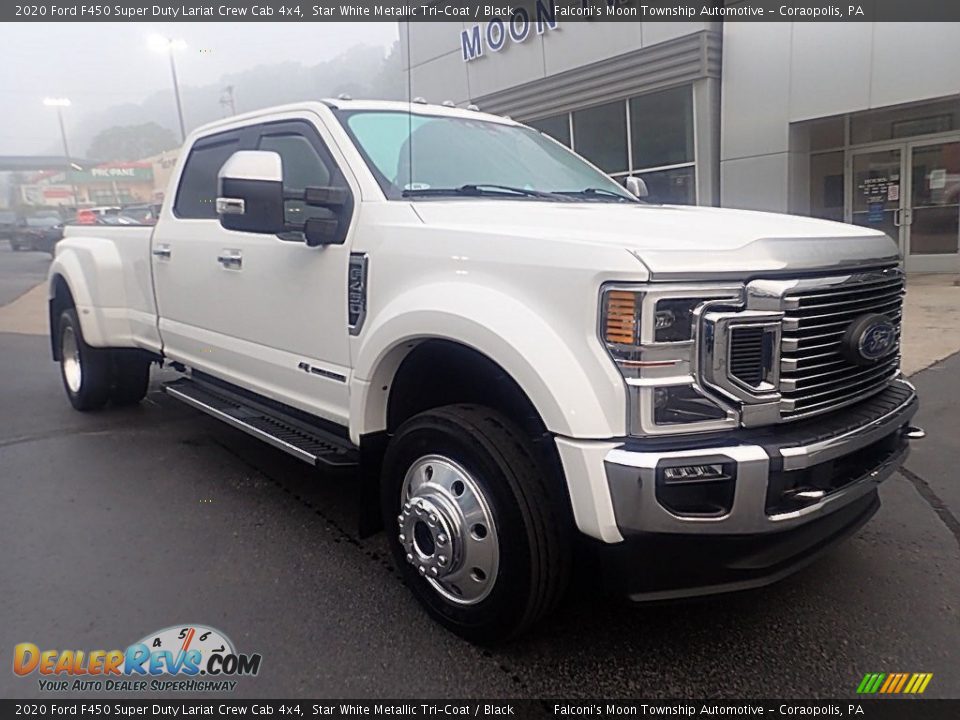 Star White Metallic Tri-Coat 2020 Ford F450 Super Duty Lariat Crew Cab 4x4 Photo #8