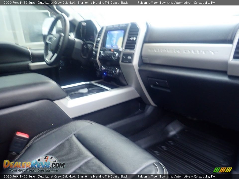 2020 Ford F450 Super Duty Lariat Crew Cab 4x4 Star White Metallic Tri-Coat / Black Photo #12
