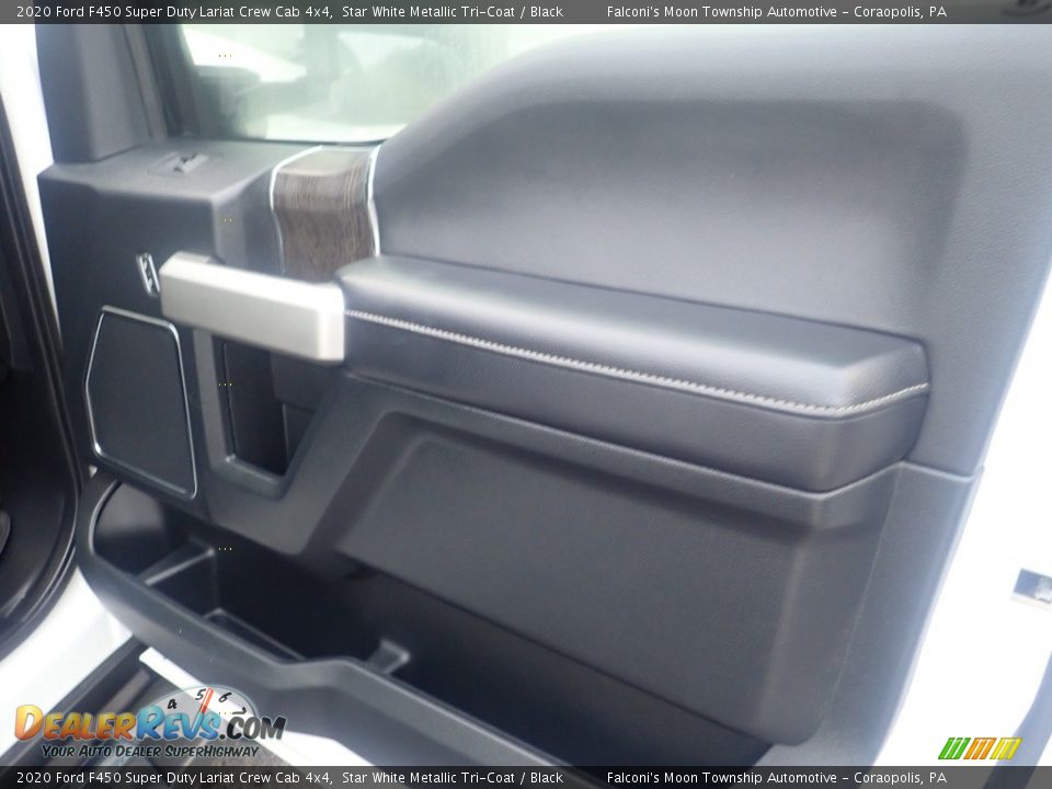 2020 Ford F450 Super Duty Lariat Crew Cab 4x4 Star White Metallic Tri-Coat / Black Photo #14