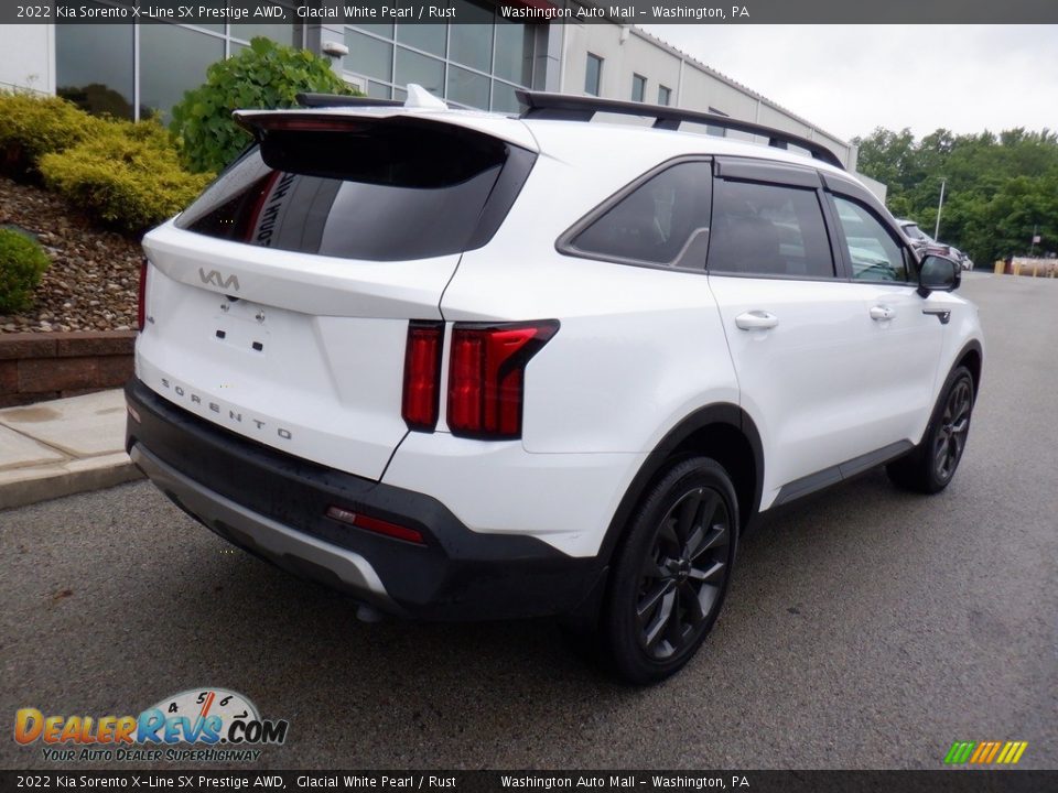 2022 Kia Sorento X-Line SX Prestige AWD Glacial White Pearl / Rust Photo #18