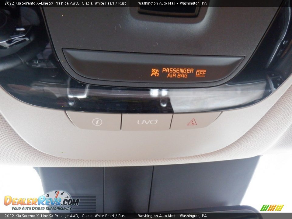 2022 Kia Sorento X-Line SX Prestige AWD Glacial White Pearl / Rust Photo #34