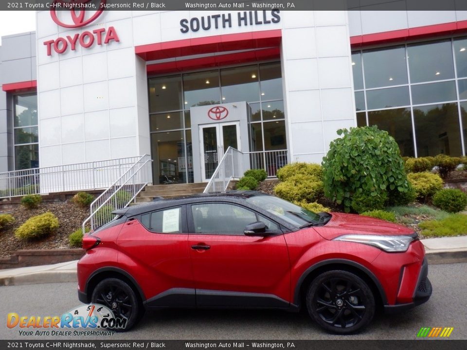 2021 Toyota C-HR Nightshade Supersonic Red / Black Photo #2