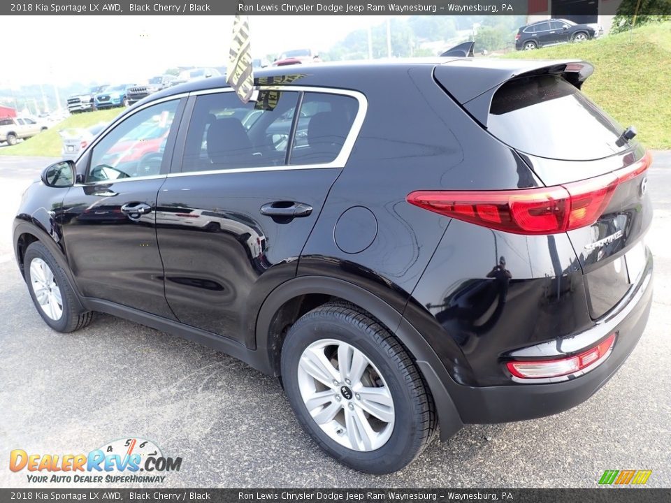 2018 Kia Sportage LX AWD Black Cherry / Black Photo #3