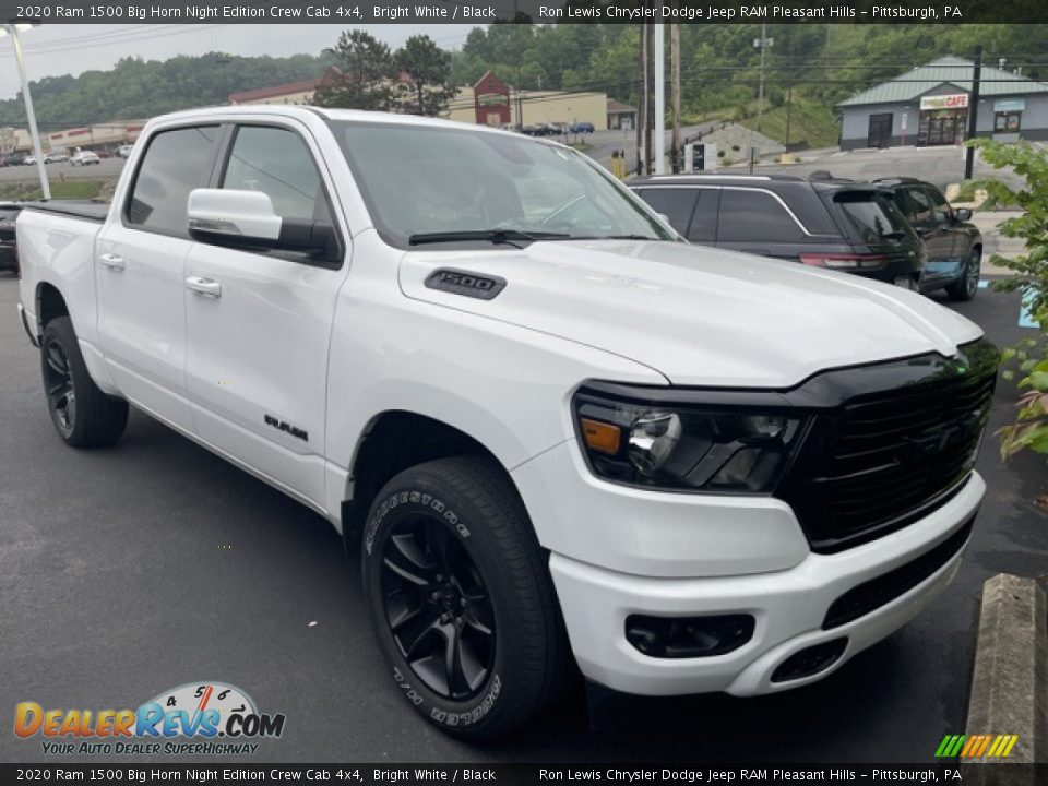 2020 Ram 1500 Big Horn Night Edition Crew Cab 4x4 Bright White / Black Photo #1