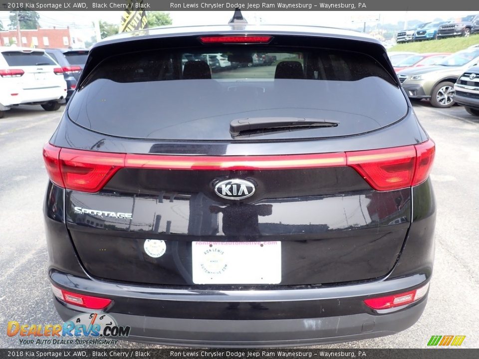 2018 Kia Sportage LX AWD Black Cherry / Black Photo #4