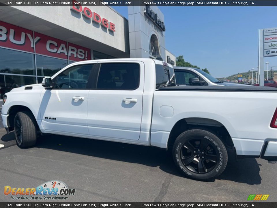 2020 Ram 1500 Big Horn Night Edition Crew Cab 4x4 Bright White / Black Photo #2