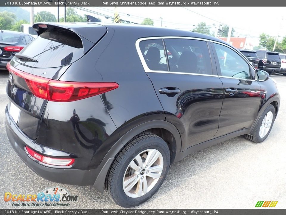 2018 Kia Sportage LX AWD Black Cherry / Black Photo #6