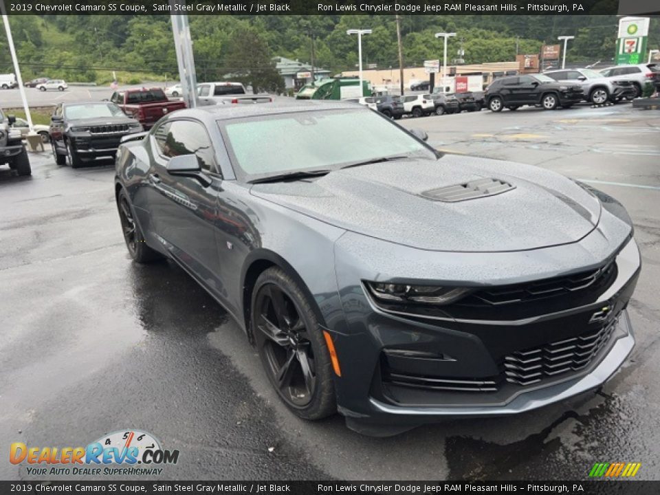 2019 Chevrolet Camaro SS Coupe Satin Steel Gray Metallic / Jet Black Photo #3