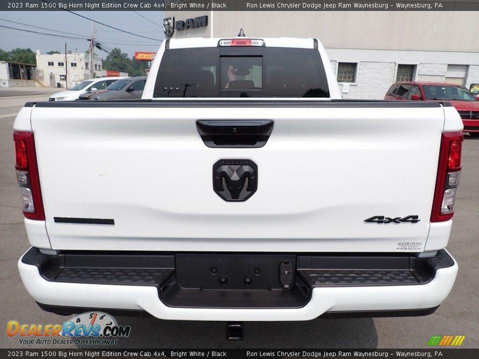 2023 Ram 1500 Big Horn Night Edition Crew Cab 4x4 Bright White / Black Photo #4