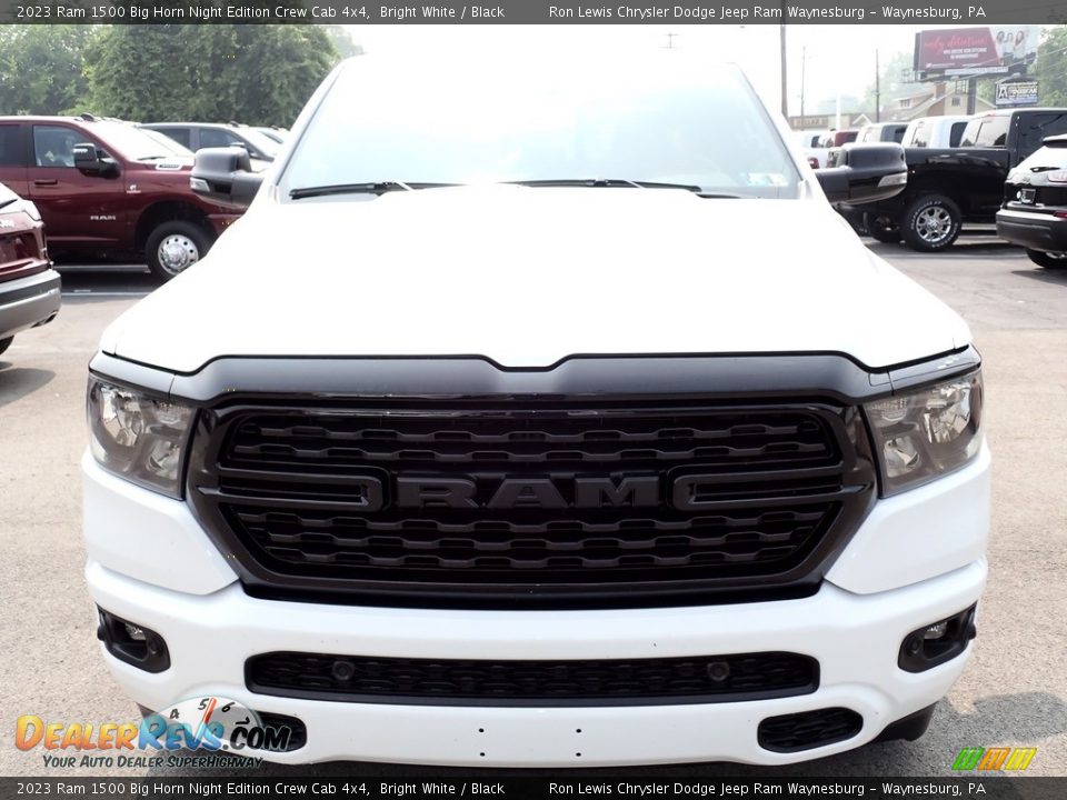 2023 Ram 1500 Big Horn Night Edition Crew Cab 4x4 Bright White / Black Photo #9