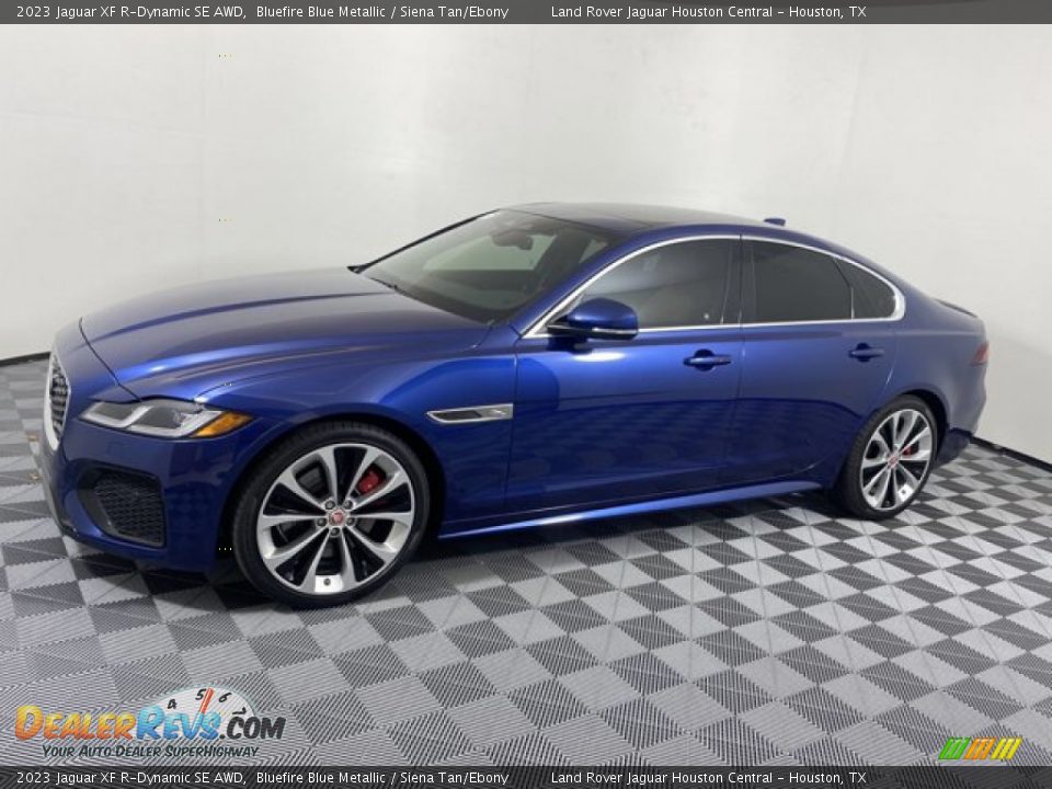 2023 Jaguar XF R-Dynamic SE AWD Bluefire Blue Metallic / Siena Tan/Ebony Photo #6