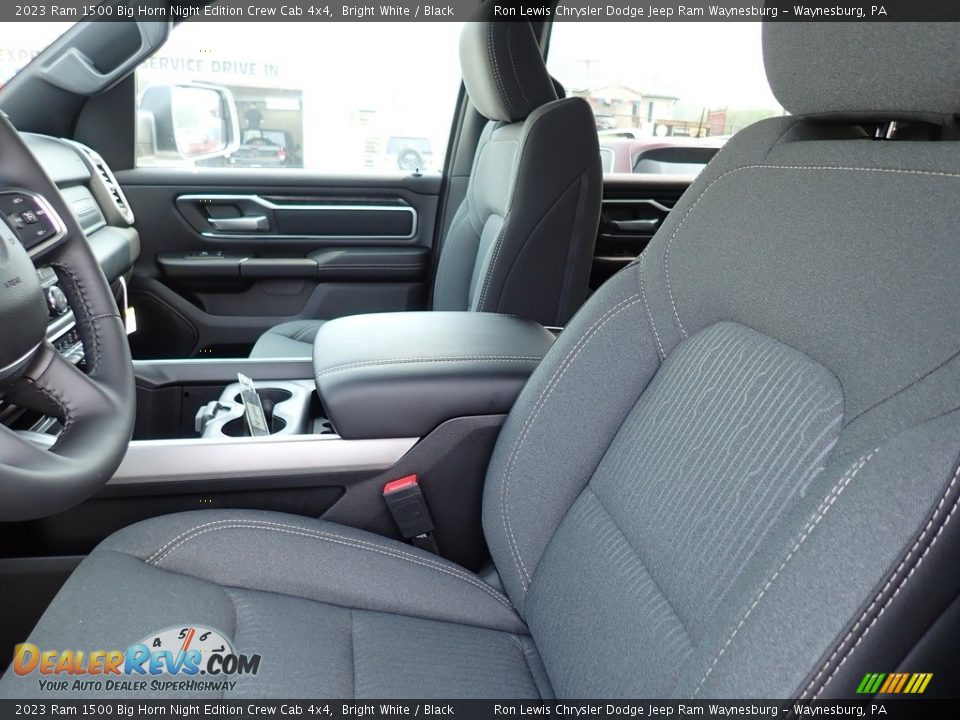 2023 Ram 1500 Big Horn Night Edition Crew Cab 4x4 Bright White / Black Photo #11