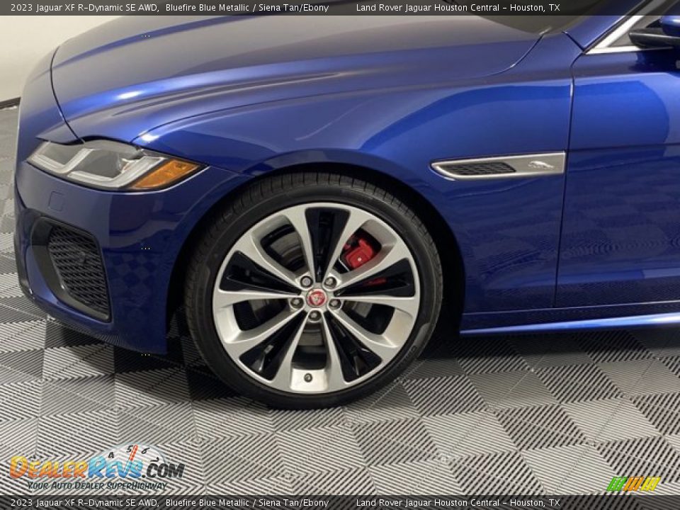 2023 Jaguar XF R-Dynamic SE AWD Bluefire Blue Metallic / Siena Tan/Ebony Photo #9