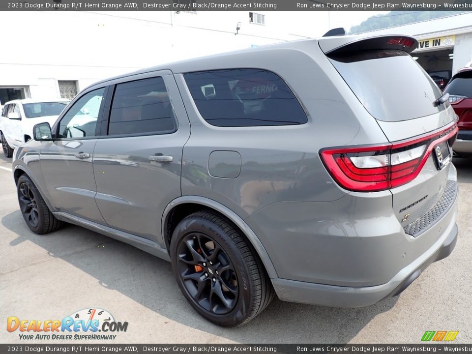 2023 Dodge Durango R/T Hemi Orange AWD Destroyer Gray / Black/Orange Accent Stitching Photo #3