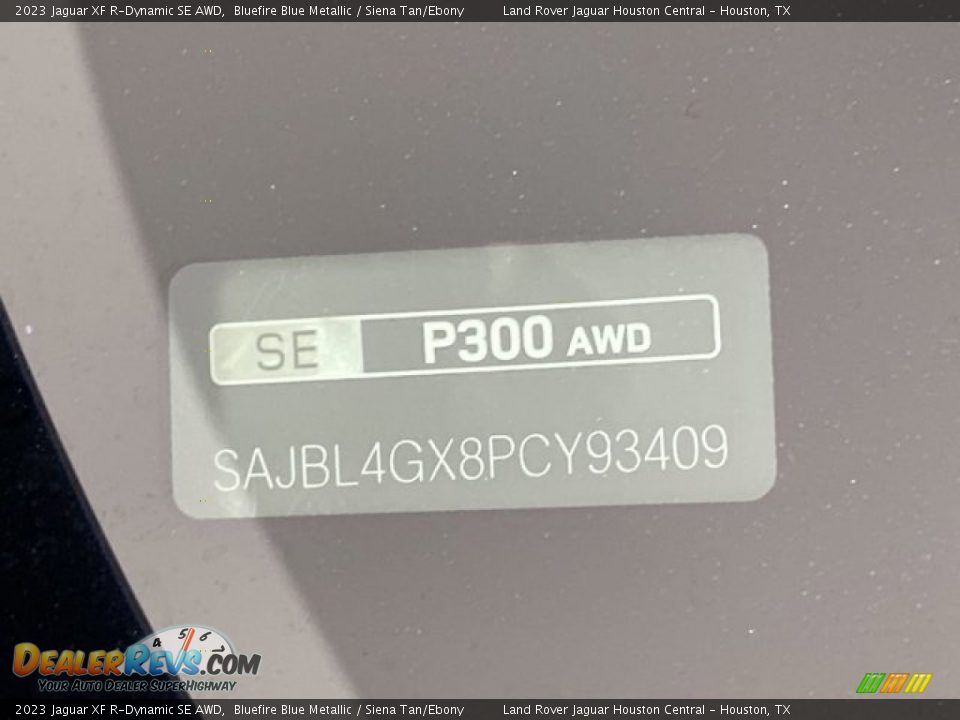 2023 Jaguar XF R-Dynamic SE AWD Bluefire Blue Metallic / Siena Tan/Ebony Photo #25