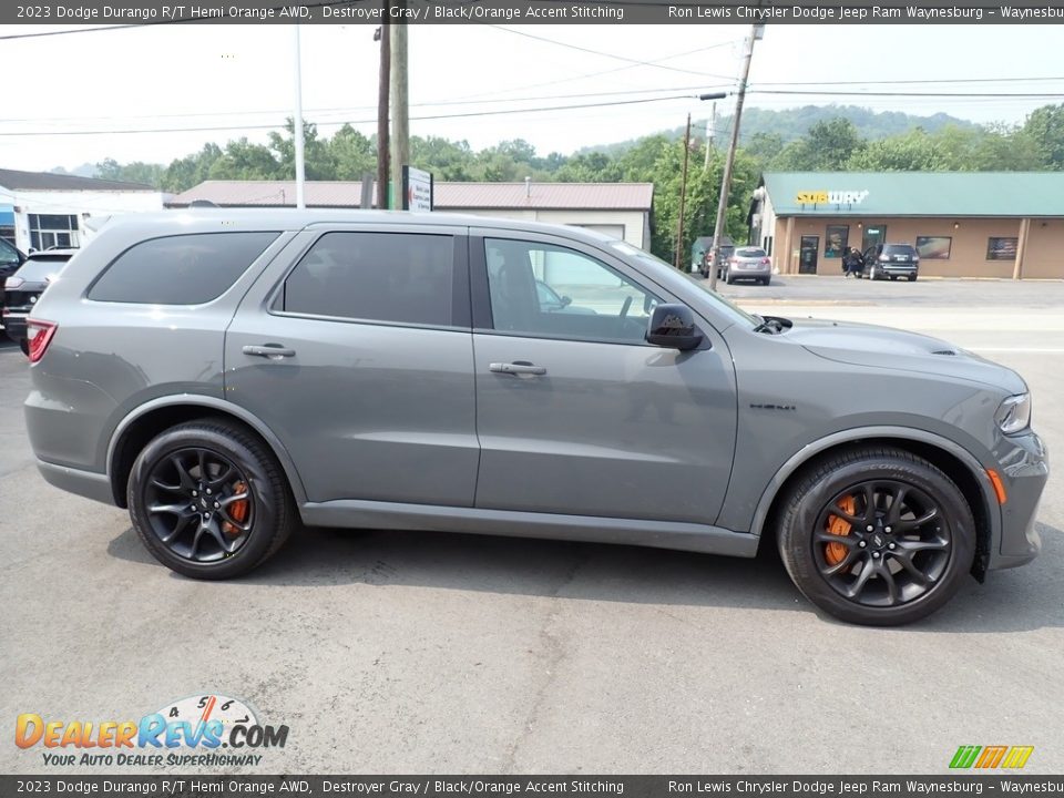 Destroyer Gray 2023 Dodge Durango R/T Hemi Orange AWD Photo #7