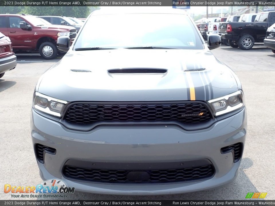 Destroyer Gray 2023 Dodge Durango R/T Hemi Orange AWD Photo #9