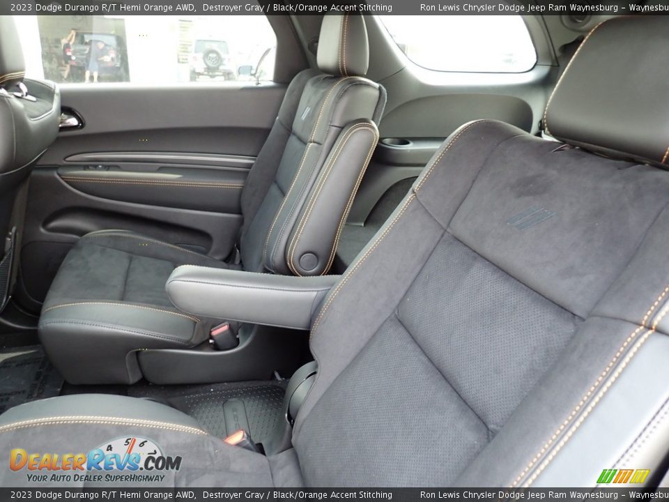 Rear Seat of 2023 Dodge Durango R/T Hemi Orange AWD Photo #12