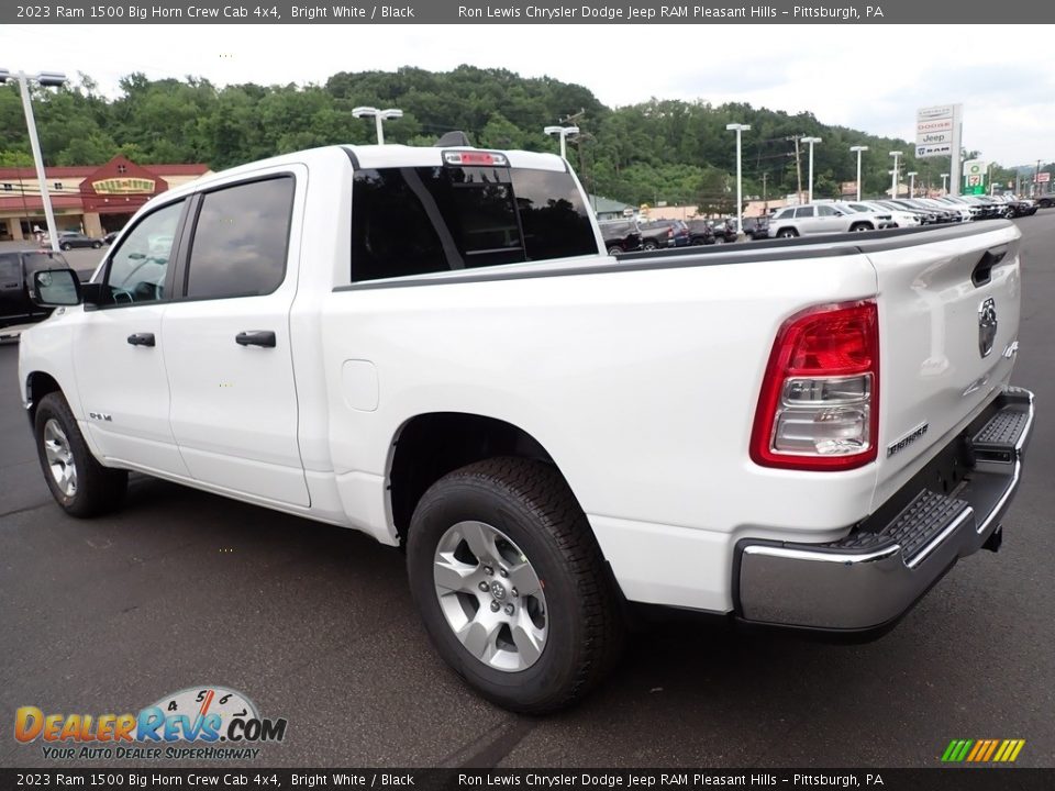 2023 Ram 1500 Big Horn Crew Cab 4x4 Bright White / Black Photo #3