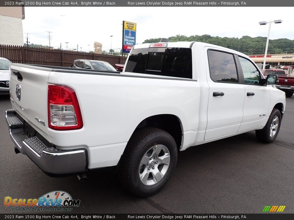 2023 Ram 1500 Big Horn Crew Cab 4x4 Bright White / Black Photo #7