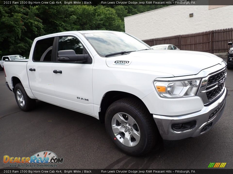 2023 Ram 1500 Big Horn Crew Cab 4x4 Bright White / Black Photo #9