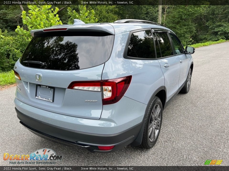 2022 Honda Pilot Sport Sonic Gray Pearl / Black Photo #7