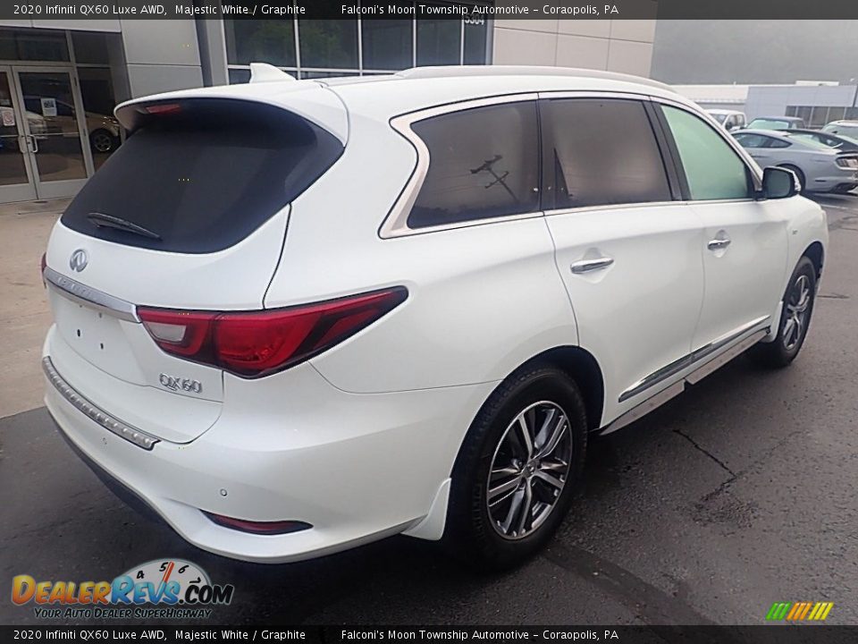 2020 Infiniti QX60 Luxe AWD Majestic White / Graphite Photo #2