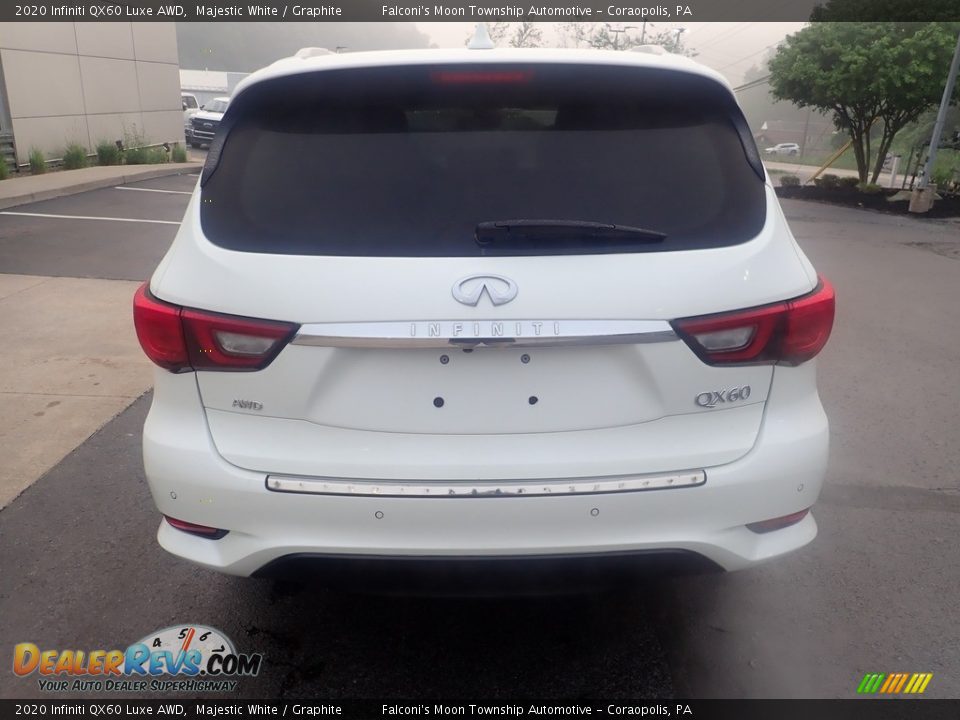 2020 Infiniti QX60 Luxe AWD Majestic White / Graphite Photo #3